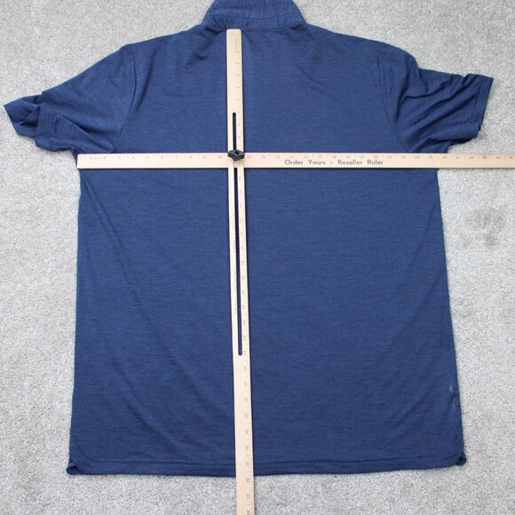 Travis Mathew Polo Shirt Mens 2XL XXL Blue Golf Short Sleeve Pullover - Picture 11 of 15